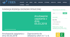 Desktop Screenshot of ekonomiaspoleczna.org.pl