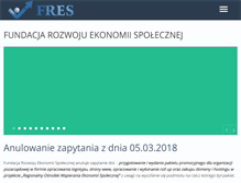 Tablet Screenshot of ekonomiaspoleczna.org.pl