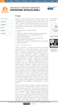 Mobile Screenshot of ekonomiaspoleczna.info
