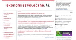 Desktop Screenshot of ekonomiaspoleczna.pl
