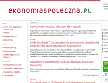 Tablet Screenshot of ekonomiaspoleczna.pl
